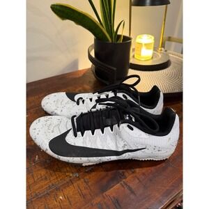 Nike Racing Track Spikes Spikes Gray White Black Speckle Sprint Men 7.5 Running